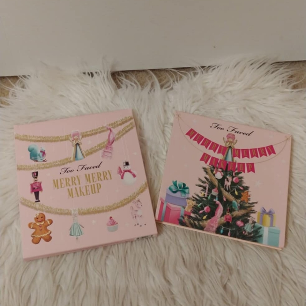 🎄FIRM! NWT TOO FACED MERRY MERRY MAKEUP FACE AND EYE PALETTE (LIMITED EDITION) - Picture 1 of 14